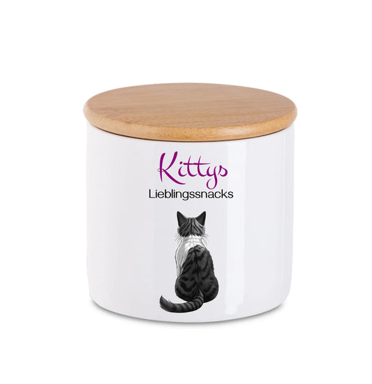 Leckerlidose aus Keramik S für Katzen