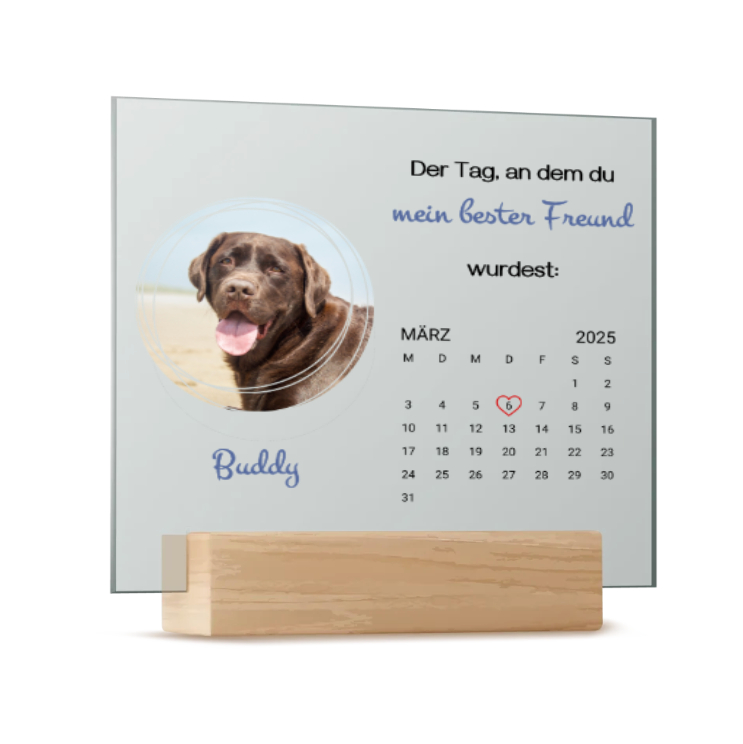 Acryl-Glas "mein bester Freund"