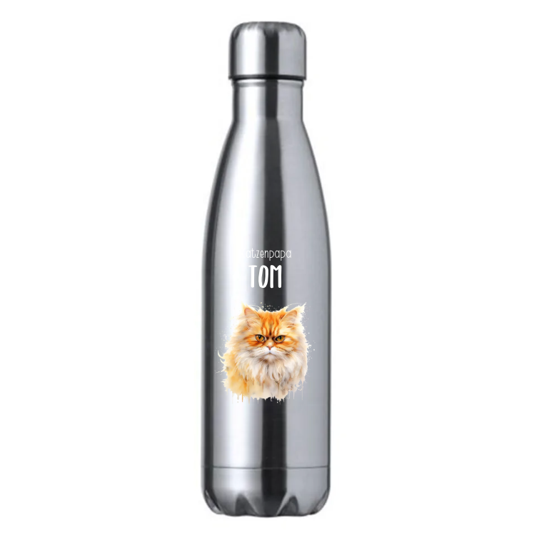 Thermosflasche Katzenportrait